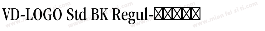 VD-LOGO Std BK Regul字体转换